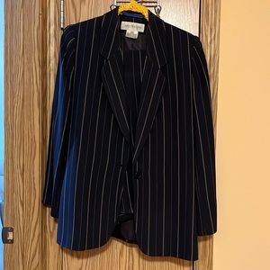 Jones of New York Navy Pin Stripe Suit.